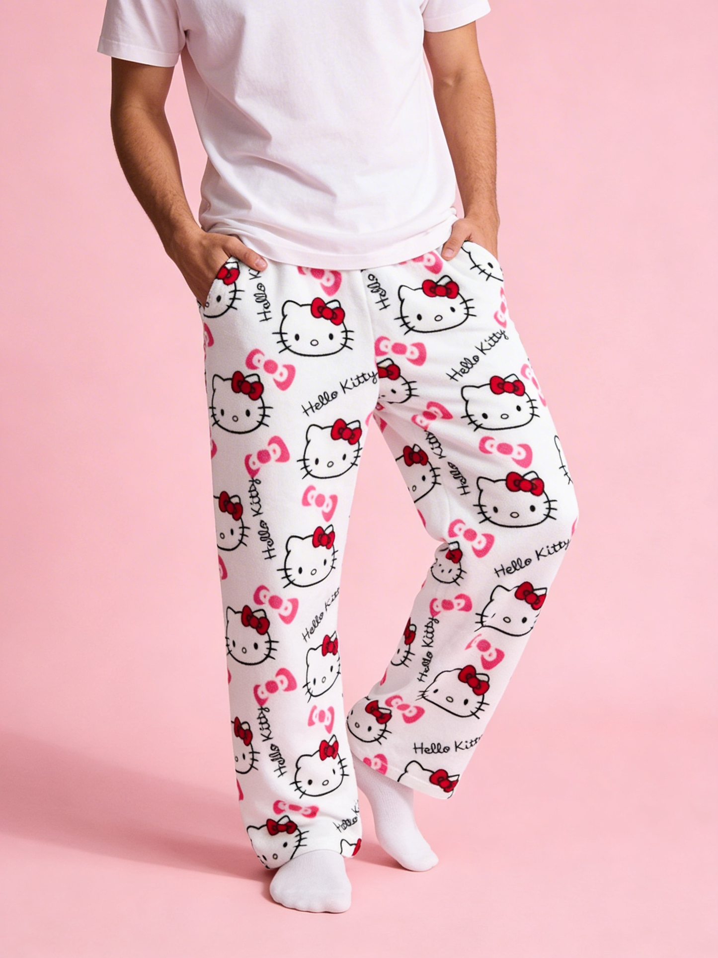 Hello Kitty Pajama Pants - White