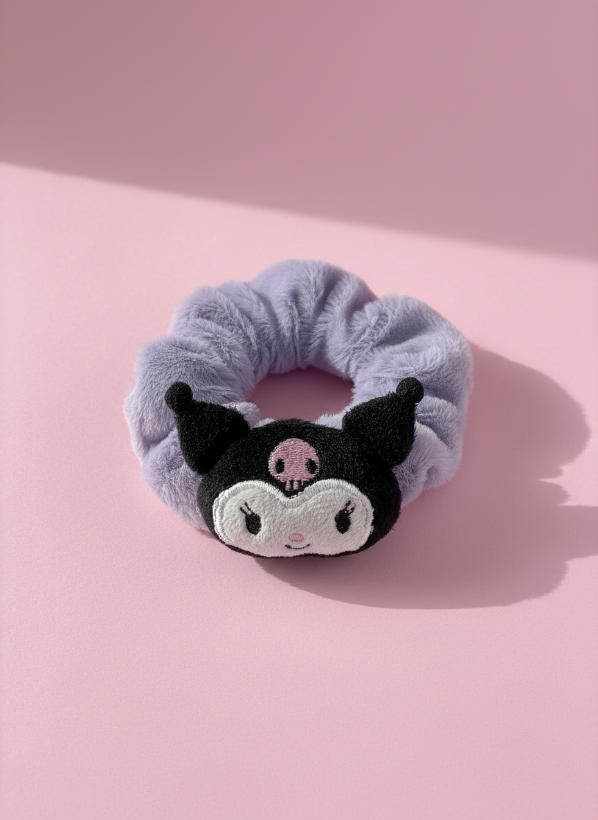 Maru fluffy scrunchie – fialová