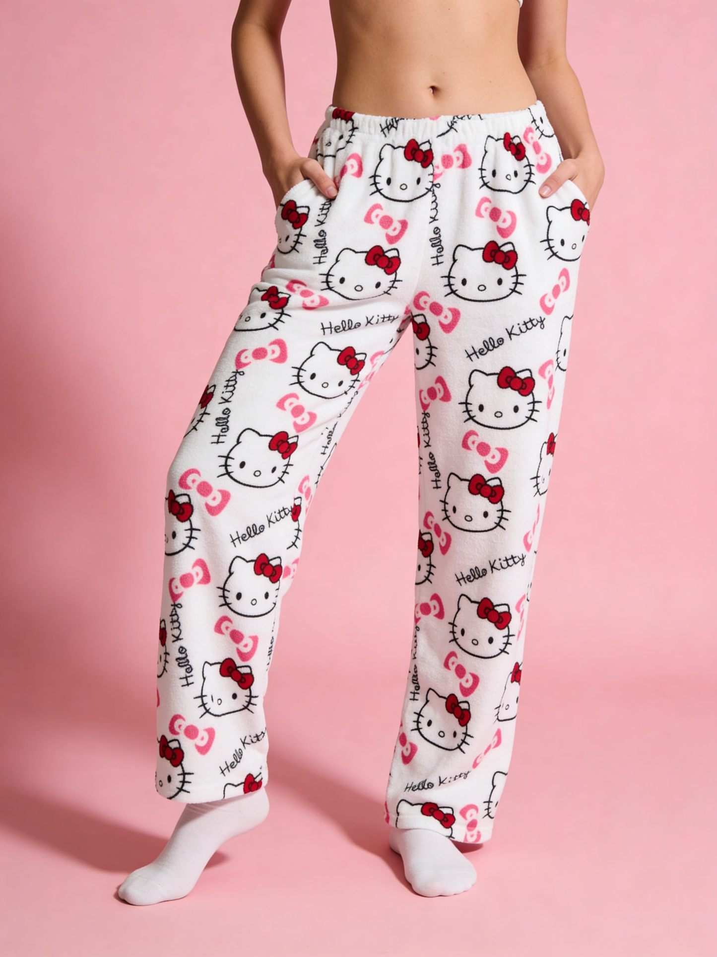 Hello Kitty Pajama Pants - White