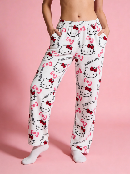 Hello Kitty Pajama Pants - White