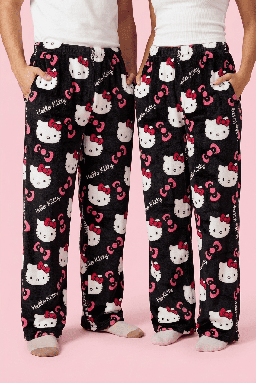 Hello Kitty Pajama Pants - Black