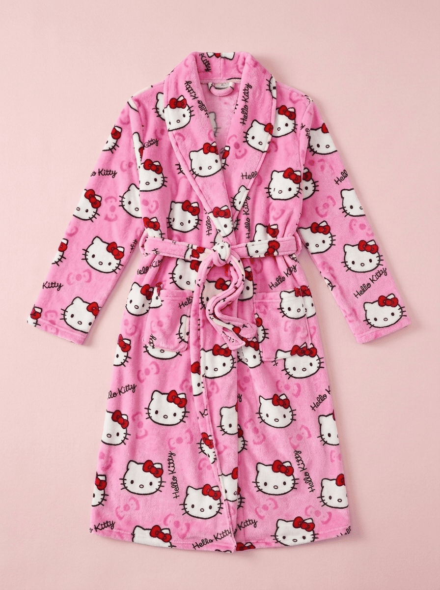 Hello Kitty Pink Bathrobe