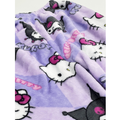 Hello Kitty X Kuromi Pajama Pants - Purple