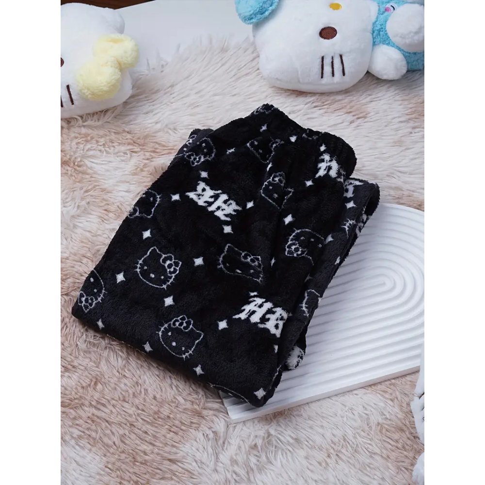 Hello Kitty Pajama Pants - HK Black