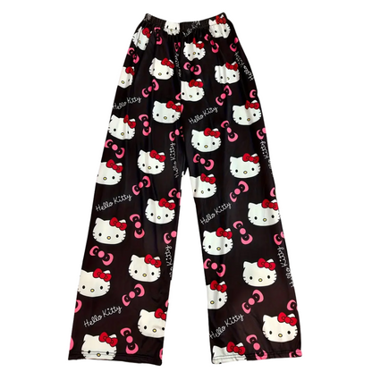 Hello Kitty Pajamas Summer Pants - Black