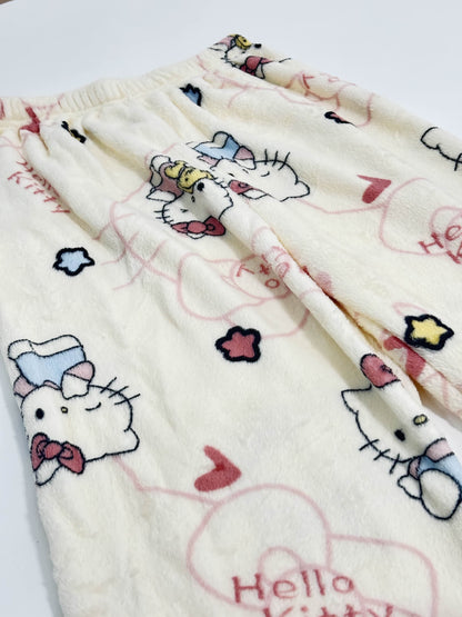 Hello Kitty Pajama Pants - Beige