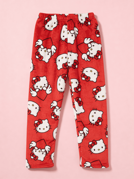 Valentine's Hello Kitty Pajama Pants - Red