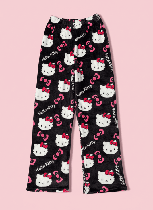 Hello Kitty Pajama Pants - Black