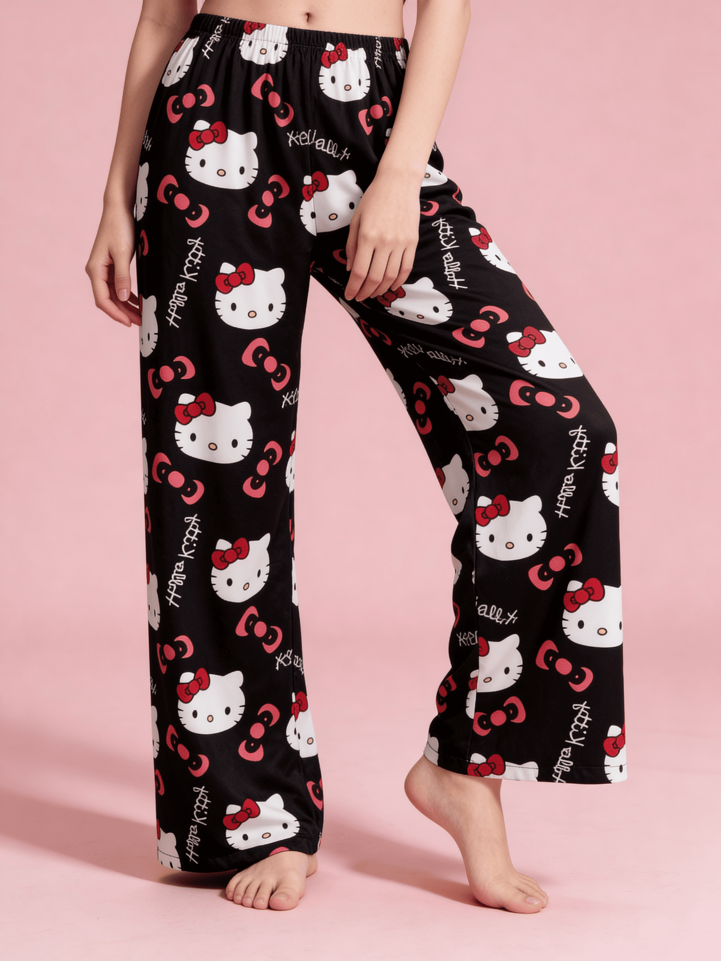 Hello Kitty Pajamas Summer Pants - Black