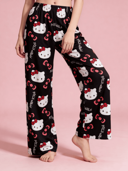 Hello Kitty Pajamas Summer Pants - Black