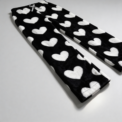 Valentine's Pajama Pants - Black