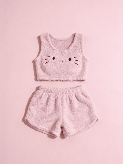 Hello Kitty Fluffy Pink Set