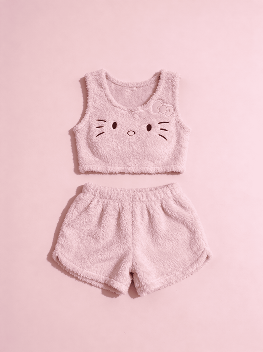 Hello Kitty Fluffy Pink Set
