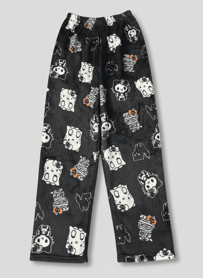 Hello Kitty Pajama Pants - Halloween/Black