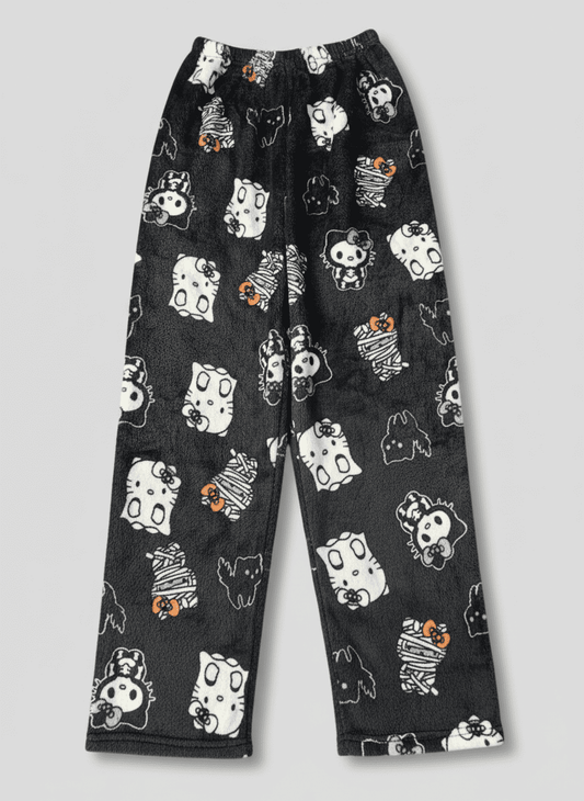 Hello Kitty Pajama Pants - Halloween/Black