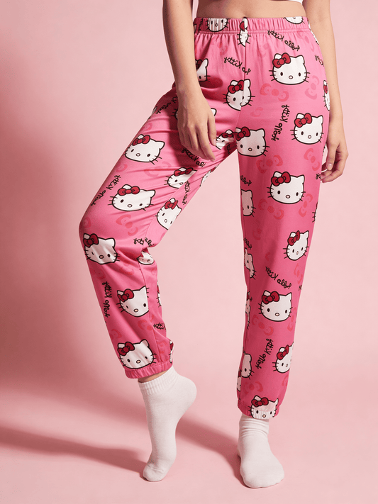 Hello Kitty Pajamas Summer Pants - Pink