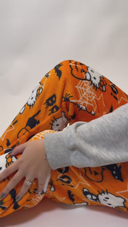 Hello Kitty Pajama Pants - Halloween/Orange