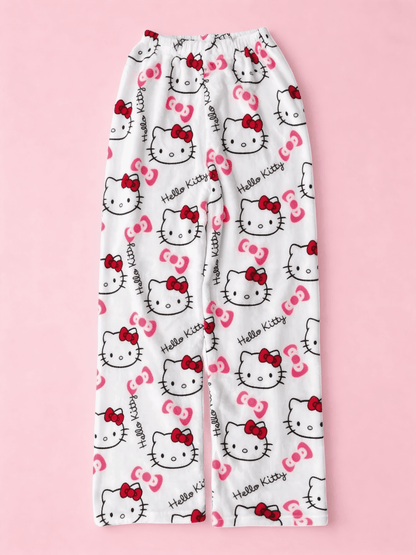 Hello Kitty Pajama Pants - White